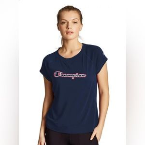 Champion shirt NWOT Women XS Blue Polyester rayon spandex